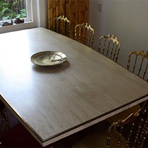 seventies dining table Italian design Willy Rizzo eetkamertafel