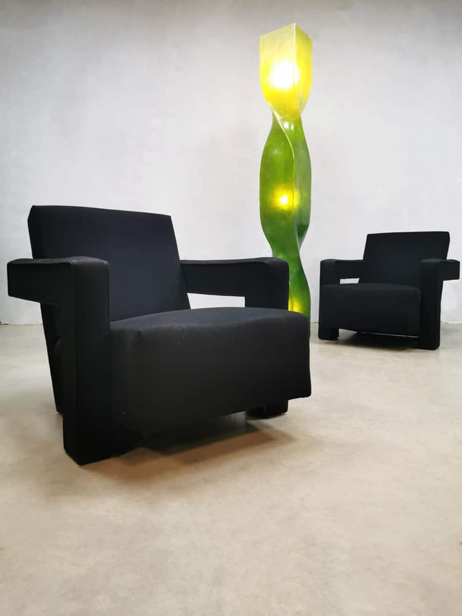 Dutch design 'Utrecht' chair armchair fauteuil Cassina Gerrit Rietveld