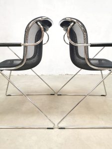 Charles Pollock eetkamerstoelen minimalism design 1982