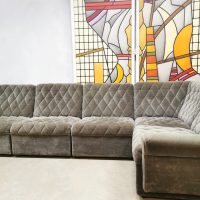 Gery Brown grijs bruin vintage modular modulair elementen sofa bank