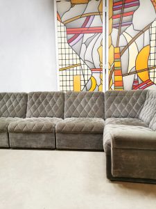 Gery Brown grijs bruin vintage modular modulair elementen sofa bank
