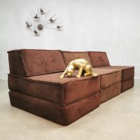 Elementen modulair bank velvet vintage Cor modular chocolate brown sofa