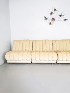 Sofa vintage De Sede style modular bank modulair elements elementen lounge bank