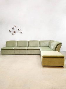 modulaire sofa bank seating group mint green velvet