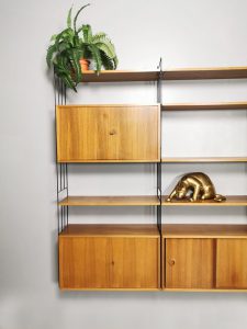 vintage wall unit wandmeubel retro jaren 60 70 design kast cabinet