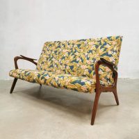 vintage Danish design sofa lounge bank botanical print
