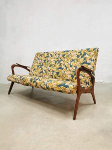 vintage Danish design sofa lounge bank botanical print