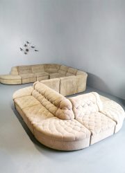 Vintage modular sofa elementen bank modulaire bank Lausser XXL