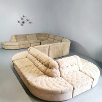 Vintage modular sofa elementen bank modulaire bank Lausser XXL