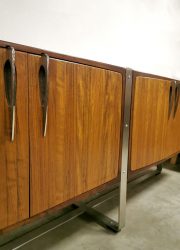 dressoir sideboard modern steel wood dressoir