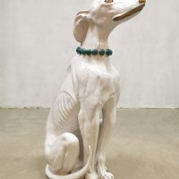 Italian ceramic keramiek beeld statue vintage hond dog design