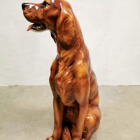 vintage beeld keramiek hond ceramic dog