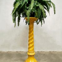 Vintage ceramic plant stand plantenstandaard zuil 'twirl'