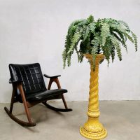 Vintage ceramic plant stand plantenstandaard zuil 'twirl'