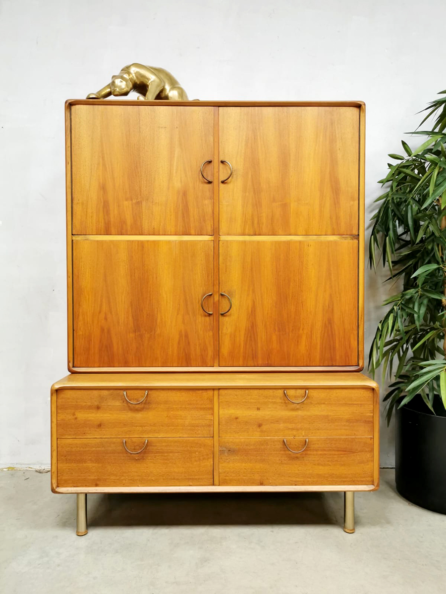 Midcentury vintage design cabinet wandkast 'Danish modern'