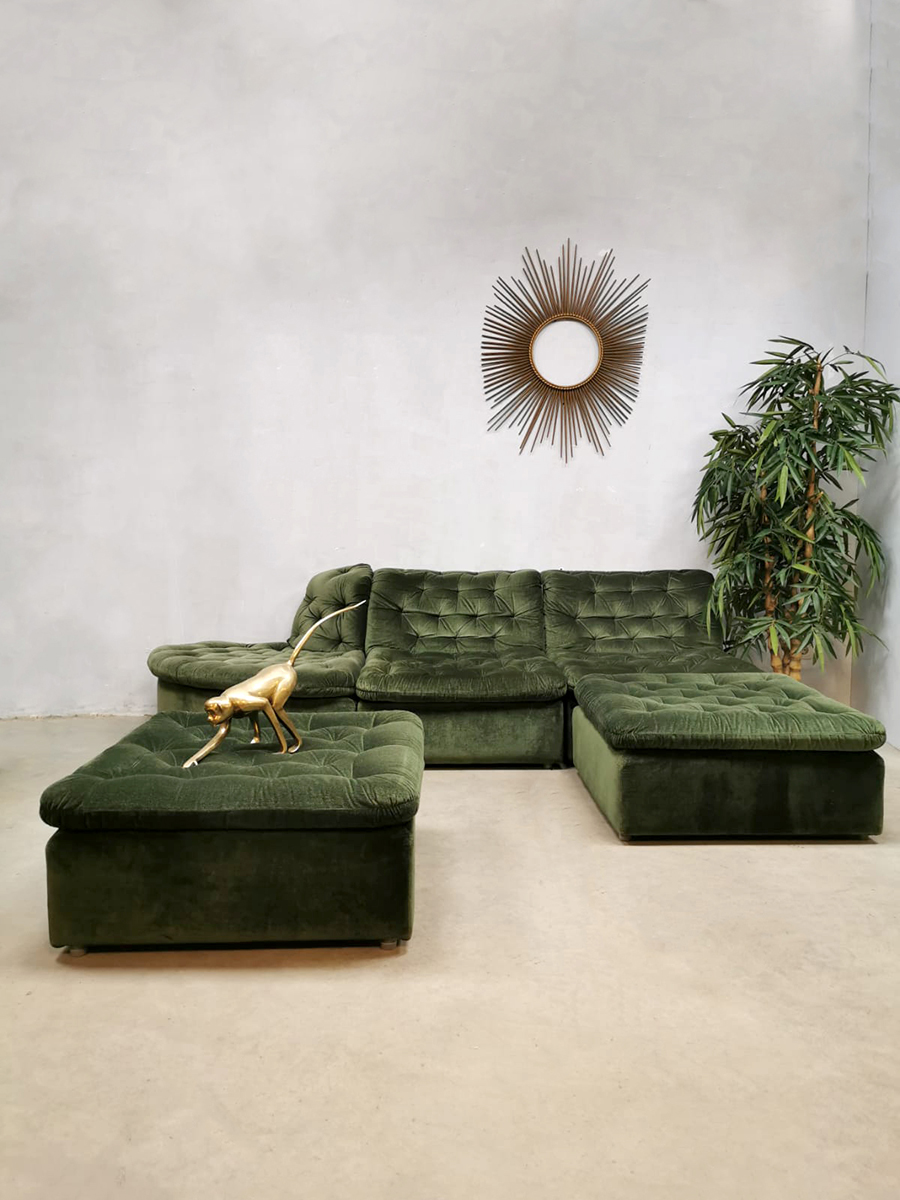 Modular vintage elements modulaire elementen sofa bank velvet