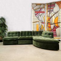 Modular vintage sofa modulaire elementen bank velvet