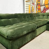 Vintage modular sofa elementen lounge bank 'green spirit'