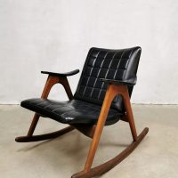 jaren 60 sixties vintage design schommelstoel rocking chair Danish style Deense stijl retrol