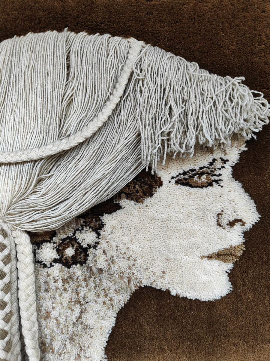 Midcentury interior Dutch design wall tapestry wandkleed Desso studio Midcentury interior Dutch design wall tapestry wandkleed Desso studio