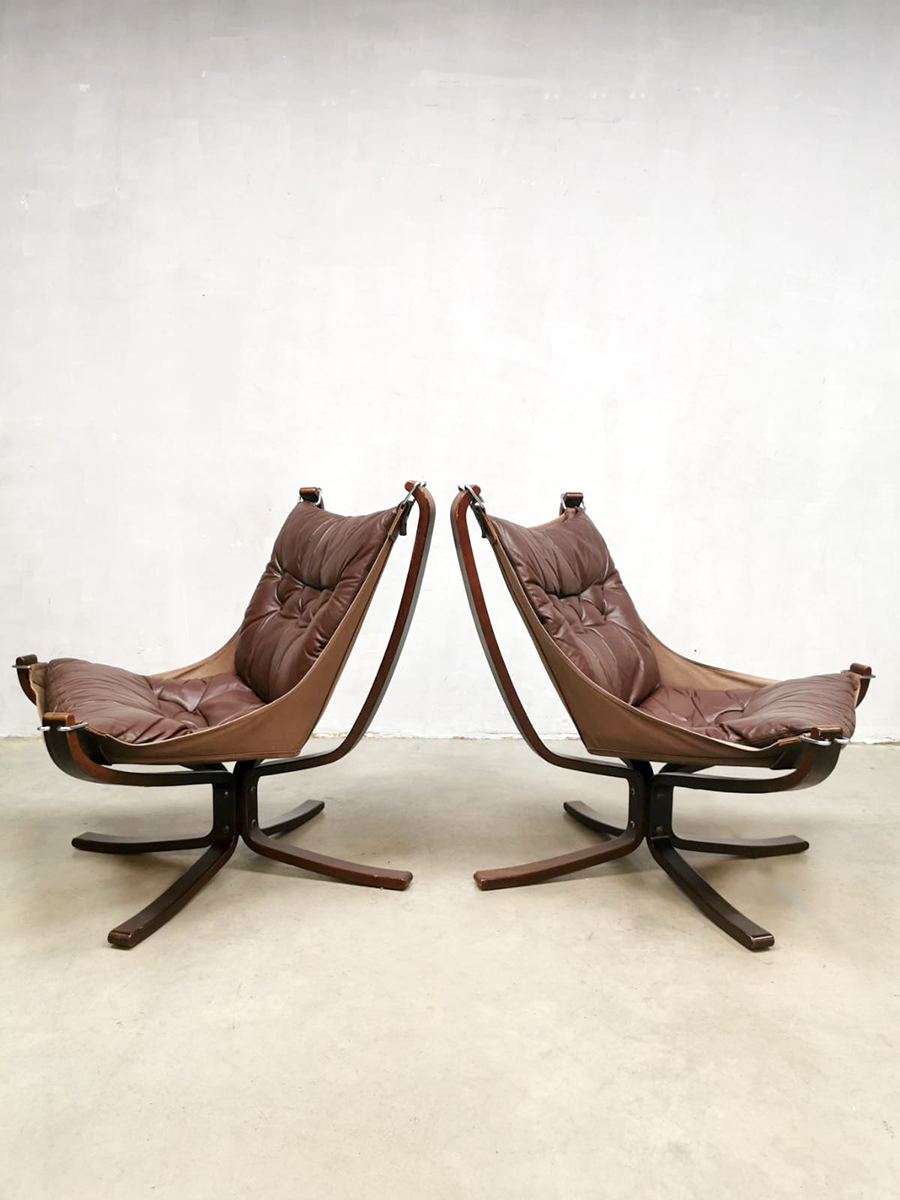 Vintage design Falcon chair lounge fauteuil Sigurd Ressell Vatne Mobler