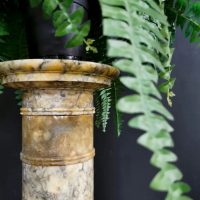 Design Italian vintage pillar plant stand marble pilaar