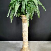 Marble pillar vintage Italian plantenstandaard pilaar plant stand zuil sokkel