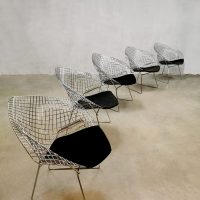 Vintage design Diamond wire chair draadstoel Harry Bertoia voor Knoll