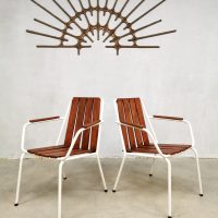 Outdoor Daneline vintage midcentury design Danish outdoor chair garden stoel sixties