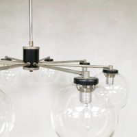 Vintage design glass chandelier pendant mad men style hanglamp
