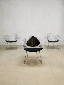 Diamond chair draadstoel Harry Bertoia Knoll vintage design model 421 wire chair