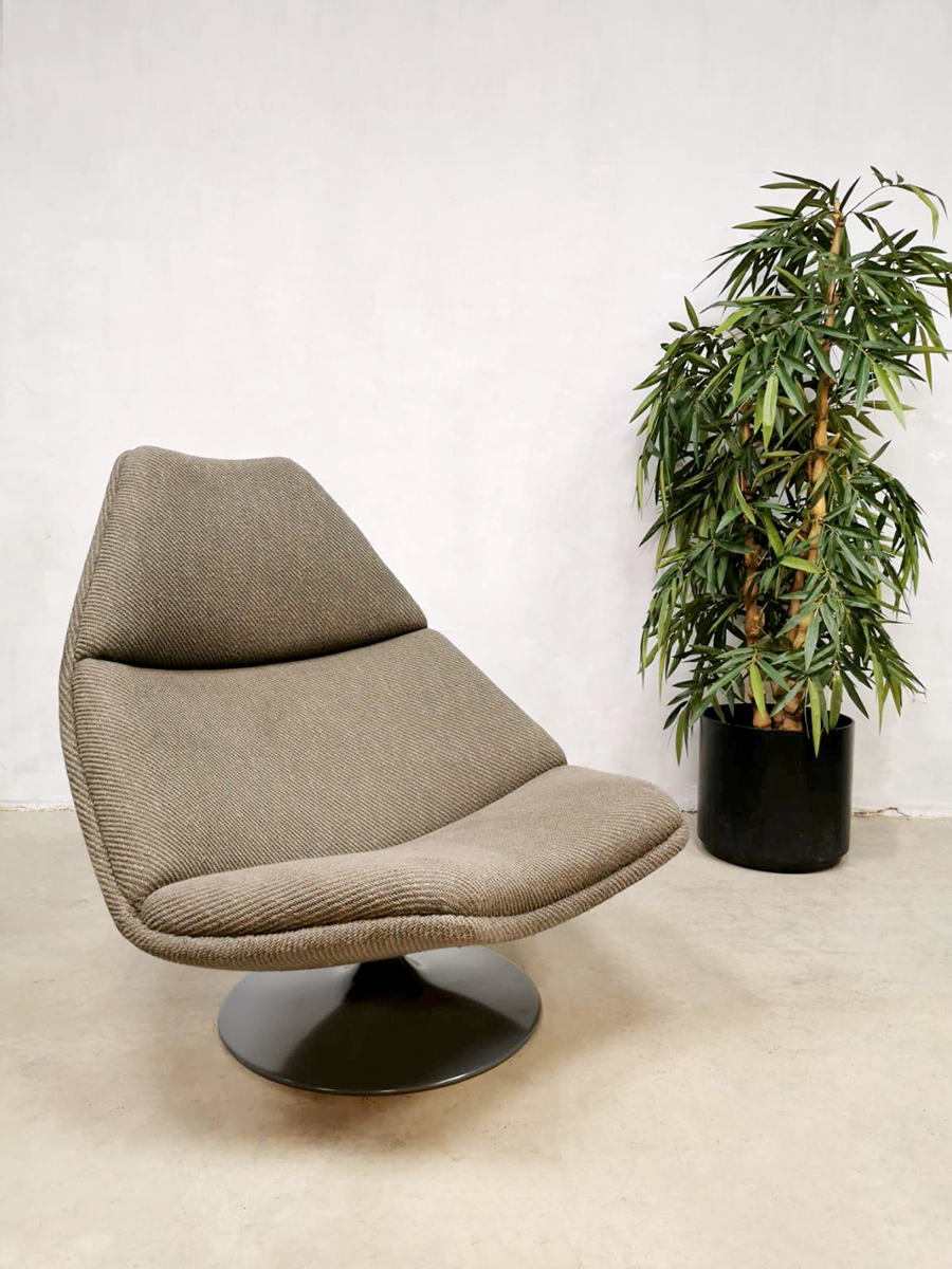 Swivel chair Artifort vintage design Geoffrey Harcourt draaifauteuil model F588 lounge fauteuil