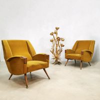 Unique Scandinavian vintage design armchairs easy chairs lounge fauteuils