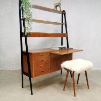 Vintage design room divider desk cabinet wall unit Zweeds bureau