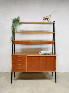 room divider vintage swedish design bureau desk wall unit