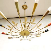 Midcentury Italian design chandelier pendant Sputnik style hanglamp