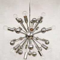 Space Age seventies vintage Sputnik chandelier Cosack Leuchten hanglamp jaren 70 kroonluchter