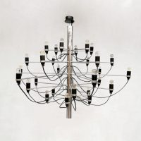 Vintage design chandelier pendant hanglamp Gino Sarfatti