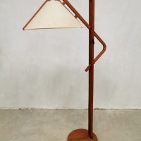 German design floor lamp Domus teak vloerlamp
