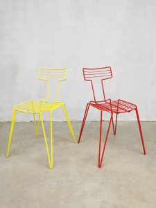 eclectic design wire chairs colors stacking chairs