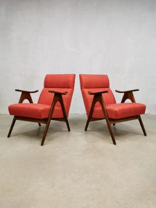 vintage dutch design Webe Louis van Teeffelen easy chairs