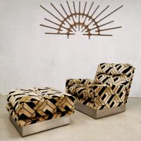 Loungeset zithoek elements modular seventies French design Roche Bobois vintage sofa bank