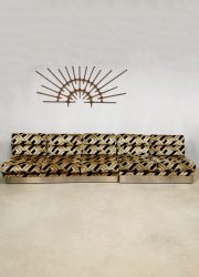 Frans design vintage French design jaren 70 seventies Roche Bobois modular sofa loungeset elementen bank