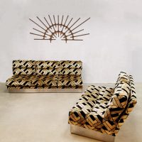 Vintage French design modular loungeset sofa modulaire bank Roche Bobois