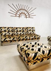 Seventies jaren 70 vintage French Roche Bobois modular modulair sofa bank loungeset design