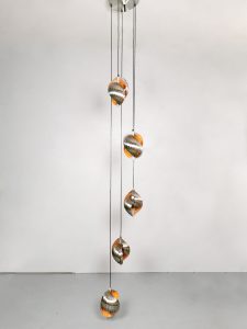 Vintage design twirling pendant Henri Mathieu Lyfa