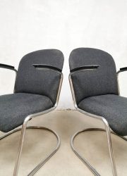 Vintage design arm chairs lounge fauteuils model 413 Willem Hendrik Gispen