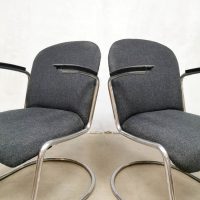 Vintage design arm chairs lounge fauteuils model 413 Willem Hendrik Gispen