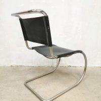 Vintage design dining lounge chair fauteuil stoel MR10 Ludwig Mies van der Rohe Knoll International