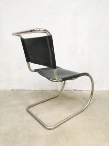 Vintage design dining lounge chair fauteuil stoel MR10 Ludwig Mies van der Rohe Knoll International